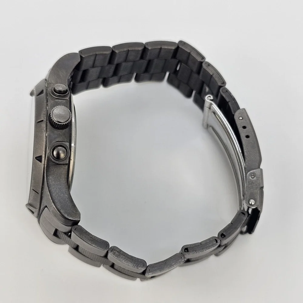 Timex Expedition Men Watch‎ 38MM Ana-Digi Black Dial Gunmetal Bands 6.5